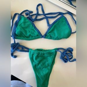 peppermayo terry bikini set